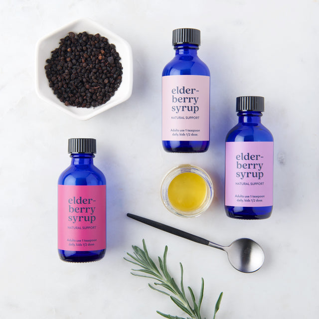 Labels Only • Elderberry Minis, Label set + recipe