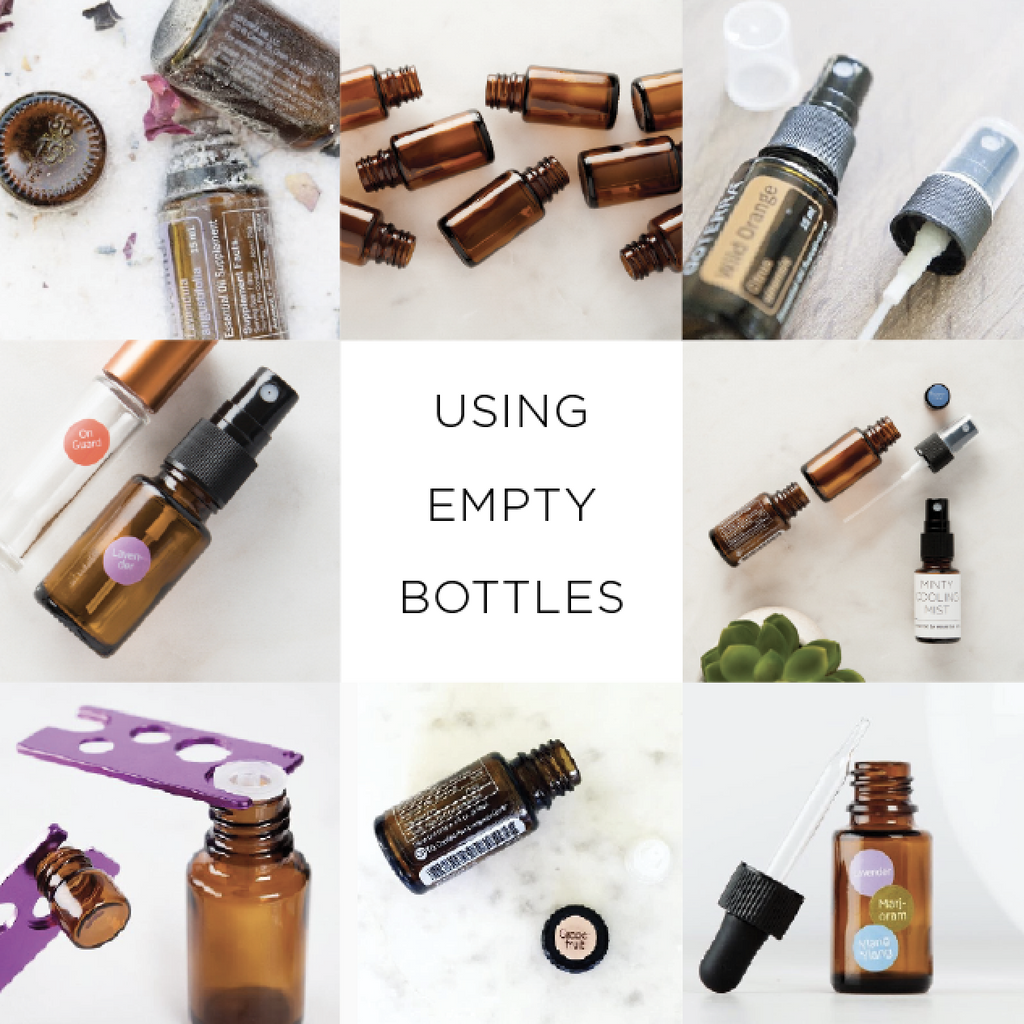 UPCYCLING – Reusing Empty Essential Oil Bottles